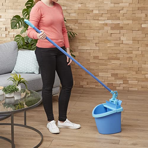 Spontex Magic Hook Mikrofaser Bodenwischer-Set mit Eimer und Wringsystem, schnelle und komfortable Bodenreinigung, inkl. 2 Mikrofaserbezüge, 1 Set – Bild 4