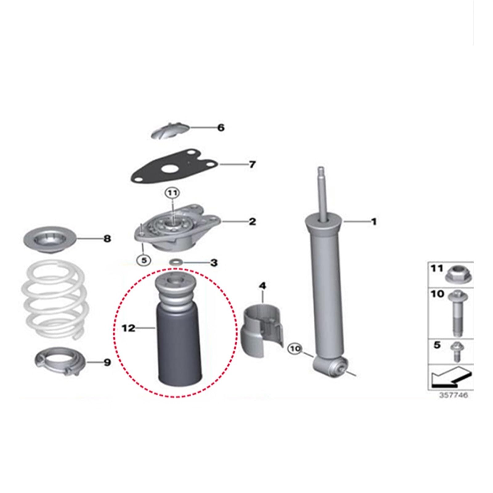 Amazon.co.jp: 2 個車のリアサスペンションストラットバンパーゴム