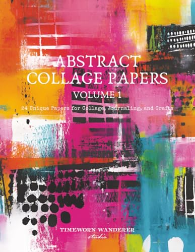 Abstract Collage Papers, Volume 1, 24 Unique Papers for Collage, Journaling, and Crafts: Messy, Bold, and Bright with an 80's Vibe image 2