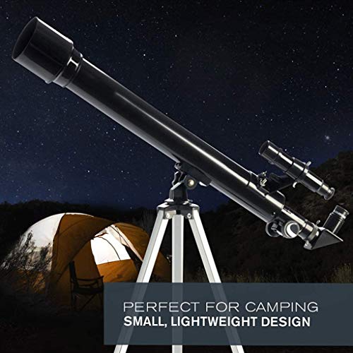 Telescopio refractor 50mm 600mm con trípode y accesorios miniatura 3
