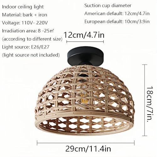 Luminaire d'appoint salon bureau, plafonnier nordique chambre E26 - 6