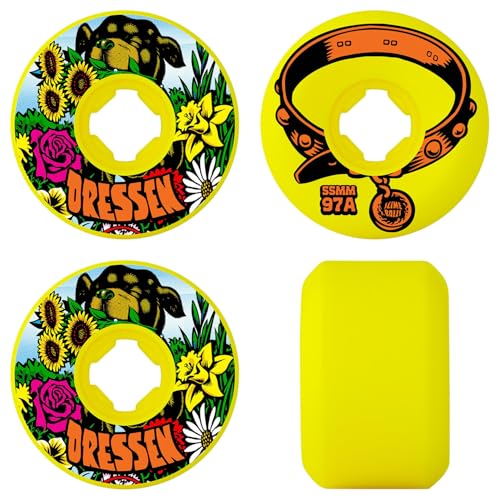 Slime Balls Rodas de skate Eric Dressen Pup Vomit Mini Green Hardline 97a de 55 mm