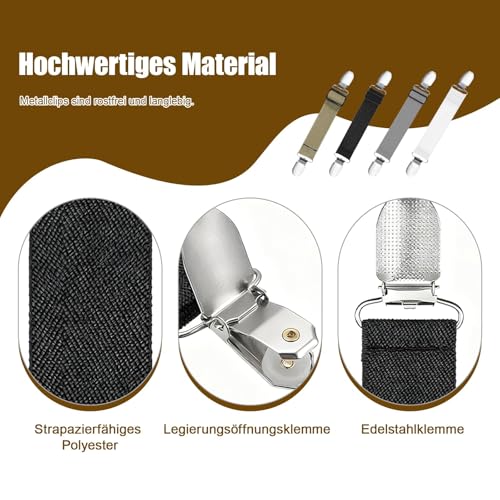 6 Stück Pullovern Cardigan Clip Set, Elastischen Verschlüssen Clips für Kleidung, Flexiblen Verschlüssen Waist Clip Zum Verengen Von Kleidungsausschnitten, Strickjacken, Pullovern, Kleidern, Jacken