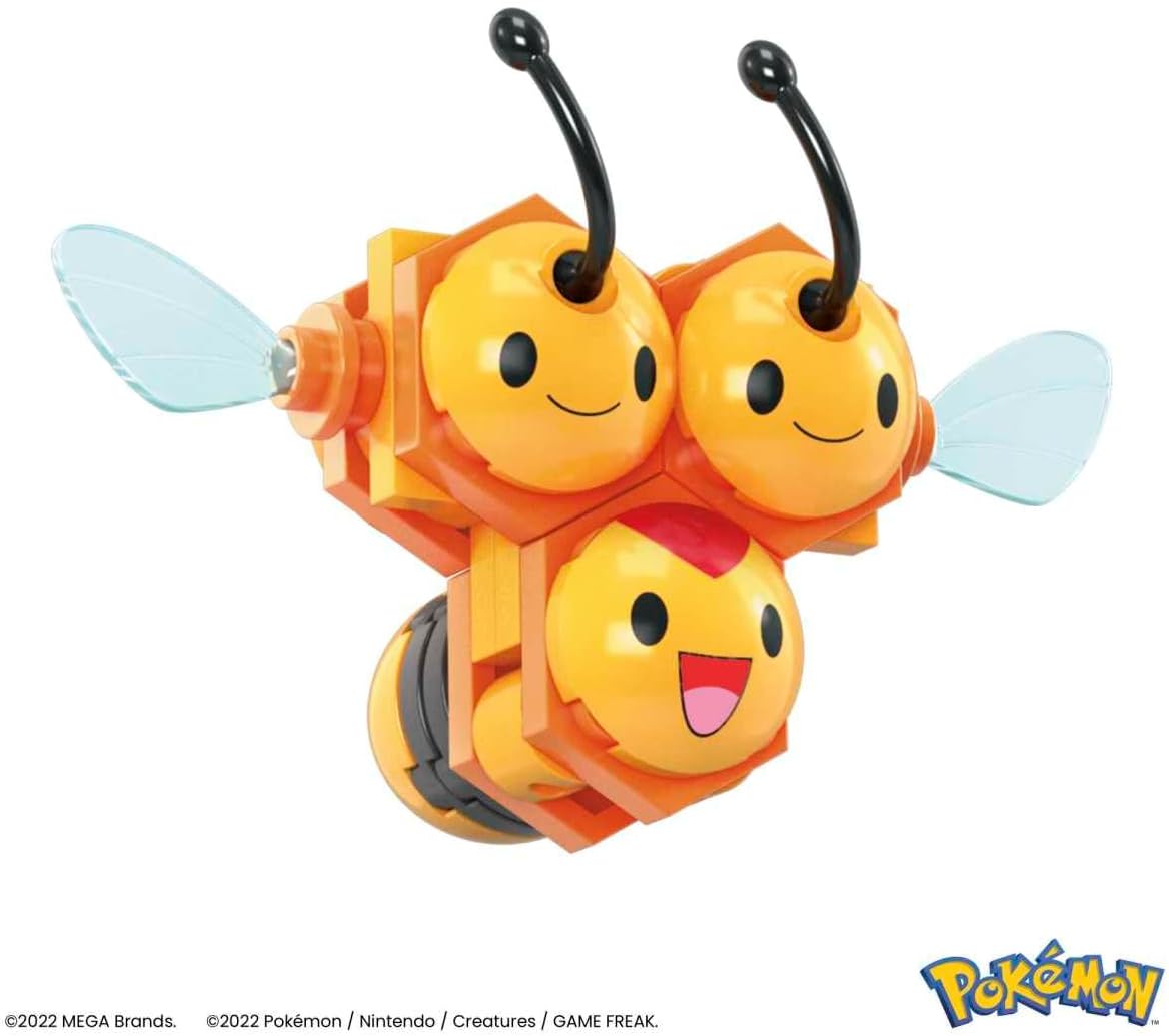 Mega Construx Pokemon Series 17 Combee Figure Building Set with Friend Poke Ball