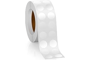 Clear Circle Stickers for Effortless Sealing (0.5 Inch Wide)