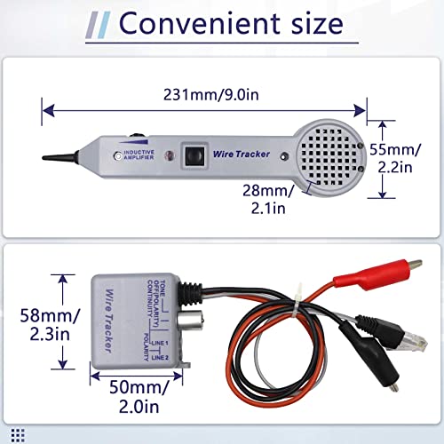tone generator kit wire tracer circuit tester 200ep high accuracy wire tester kit wires tone tracer multi-tone cable test kits with inductive amplifier for network cables collation