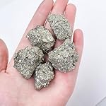 Apengshi Pyrite Raw Crystals 2PCS Natural Rough Rocks Healing Crystal and Stones DIY Raw Stones Meditation Fountain Garden Home Decor - Image 4