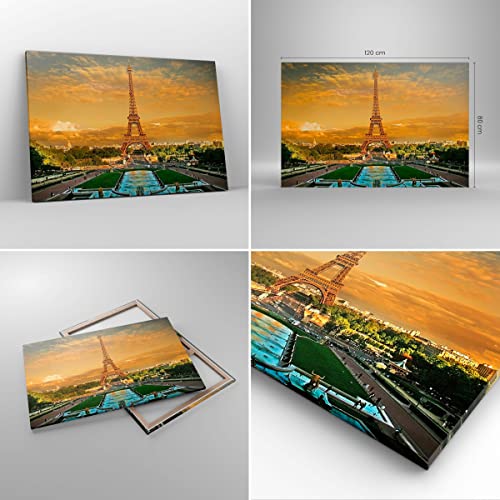 Impression sur toile Tour Eiffel : transformez l'ambiance de votre chambre