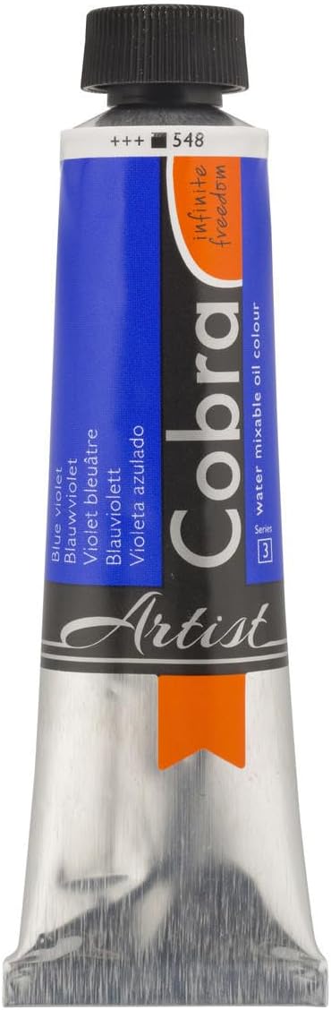 Cobra Water-Mixable Oil Color 40 ml Tube - Blue Violet
