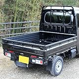 ハイゼット ジャンボ ハイゼットジャンボ あおりガード あおり トラック ジャンボ S500P S510P あおりプロテクター あおり保護 ゲートガード ゲートプロテクター ゲート保護 内張り一体型 3点セット シルバー ブラック (ブラック)