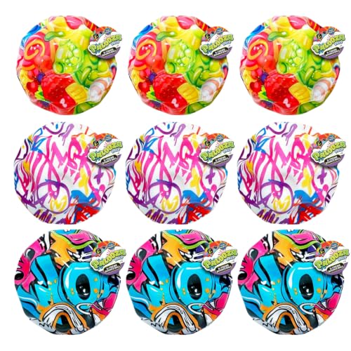 JA-RU X-Treme Bounce Sport Ball Super Swirls Multiple Packs and Styles (3 Pack (9 Balls), 3" X-Treme Bounce)