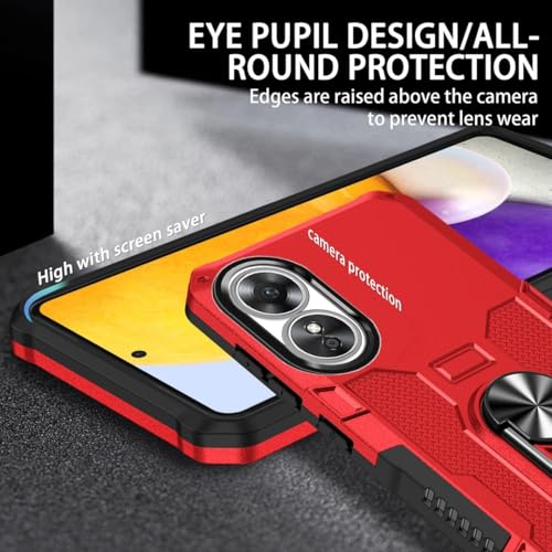Coque Oppo A17 résistante aux chocs parfaite pour vos trajets et sorties - Rosso