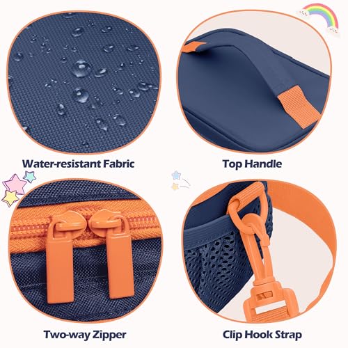GRAOSO Travel Carrying Case Compatible with Nex Playground Game System, Storage Bag for Indoor Family Video Console, Remote and More Accessories with Handle & Shoulder Strap, Blue (Case Only) - Thumbnail 4