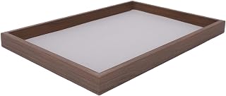 Flat Jewelry Tray Premium Walnut Storage Solution for Jewelry Stores 13.78x9.45in