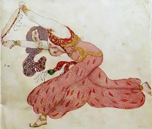 Affiche de ballet par Leon Bakst toile decorative Almee 60x90cm pour mur de salon