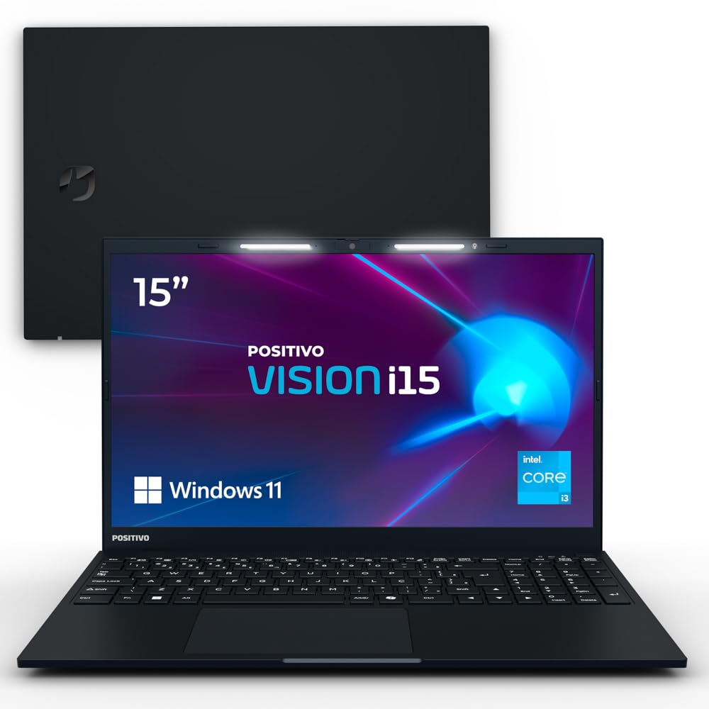 Notebook Positivo Vision i15 Lumina Bar i3-N300, 8GB 256GB SSD
