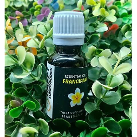HAPPY SURROUNDINGS Frangipani Essential Oil - Pure, Therapeutic Grade, 15ml Cover