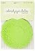 Sew Easy Industries 25 Doilies, 4 by 4-Inch, Bright Green