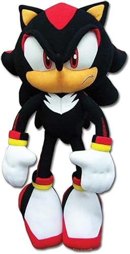 Sonic The Hedgehog New_8967 Great Eastern GE-8967 - Shadow Plush, 12 pulgadas, multicolor