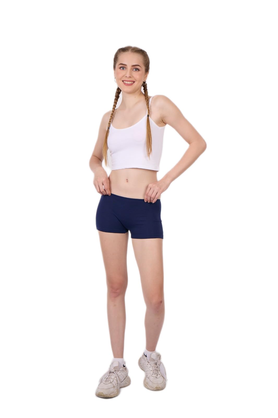 Women's Cotton Lycra Boy Leg Panty | Stretchable Mid Rise Underwear | Soft Skin-Friendly for Girls & Women-image-46