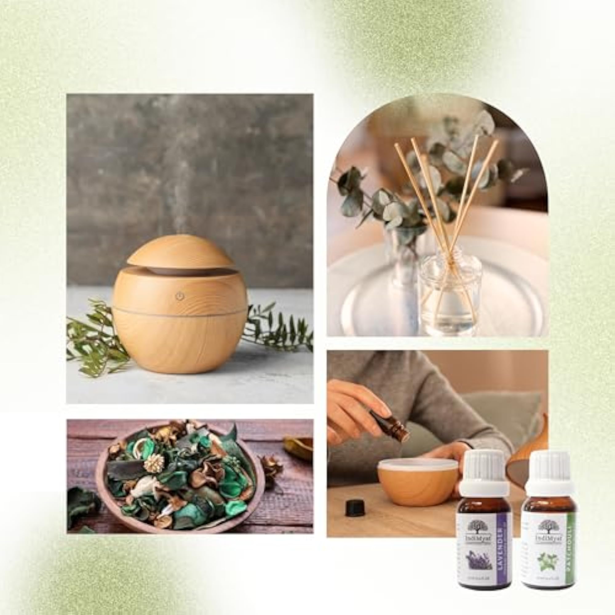 Super Saver Combo Pack of 5 Aroma Diffuser Oils, 15 ml Each