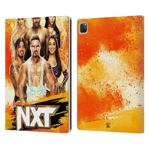 Head Case Designs Officially Licensed WWE NXT Pay-Per-View Superstars Leather Book Wallet Case Cover Compatible with Apple iPad Pro 12.9 2020/2021/2022