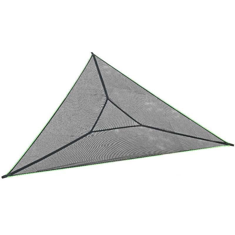 TYQMYSM 400Cm Triangle Mesh Hammock with Tensioners & Extension Straps, Large Multi-Person Portable Hammock for Outdoor Camping, Backyard, Hiking