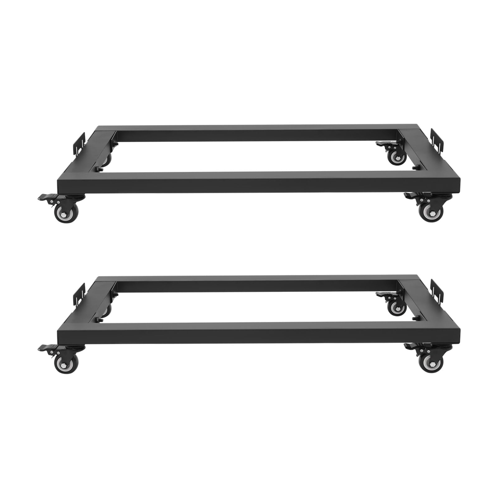 Möbelroller 150kg 2er Set mit 4 Bremsrollen 80x43cm | Verstellbare Halterungen, Schnelle Montage, Platzsparend Verstaubar, Stahl & TP & Eisen Beschichtet