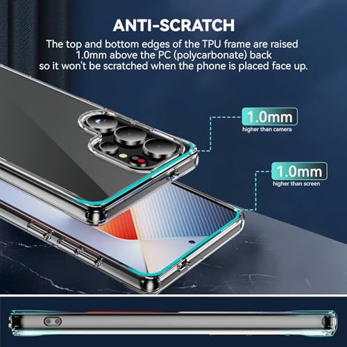 Image of REALCASE Silicone Samsung S26 Ultra 5G Back Cover Case, Scratch Resistant Protective Crystal Clear Transparent Shock Proof Bumper Back Cover Case for Samsung Galaxy S26 Ultra 5G