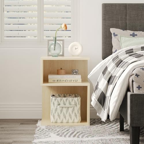 Odika ET-S-BR-81822 Tokyo S Minimalist 3 Tier End Table - Minimalist 3-Tier Wood Nightstand thumb #1