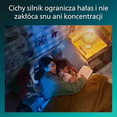Wentylator Sufitowy Philips Olas LED Ze Stałym Łopatkami, 3 Łopatki, Średnica 107 cm, 2650 Lumenów, Regulowana Barwa Bieli 3000–6500 K, Przyciemnianie do 5%, Pilot, Biały
