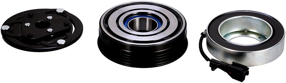 Catinbow AC Compressor Clutch Assembly 73111-FG001 Repair 4PK Kit with Pulley Bearing, Electromagnetic Coil & Plate for Impreza 2.0L 2.5L,73111-FG001