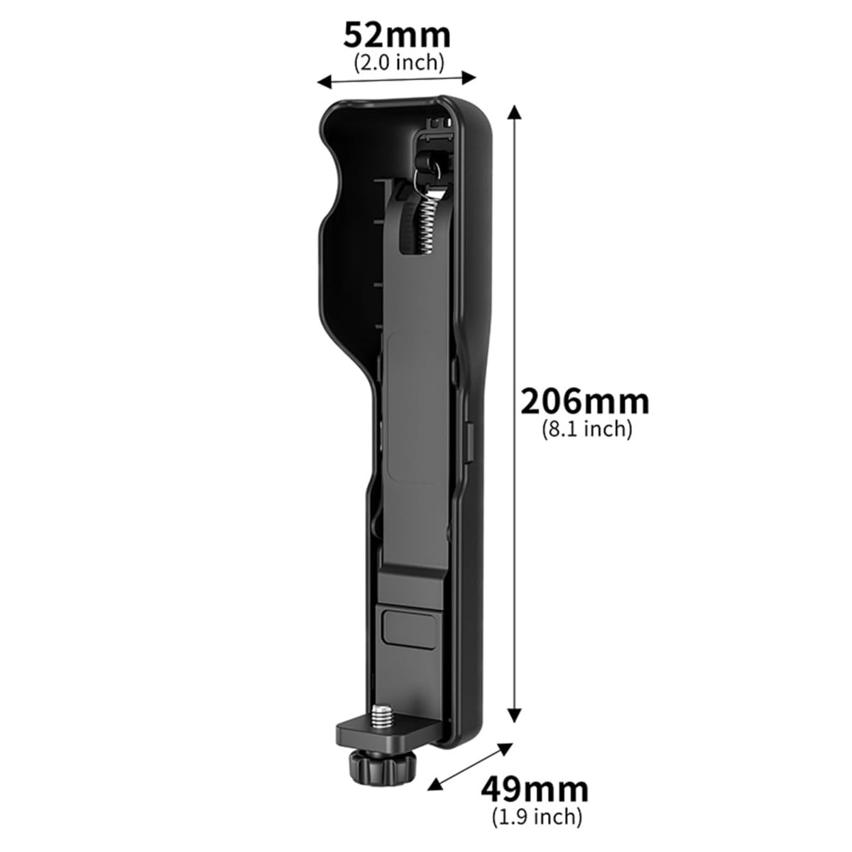 Handstabilisator für Osmo Pocket, 3-Kopf-Handstabilisator, faltbarer Z-Achsen-Stoßdämpfer, kompatibel mit Osmo Pocket-Kamera-Gimbal (schwarz)