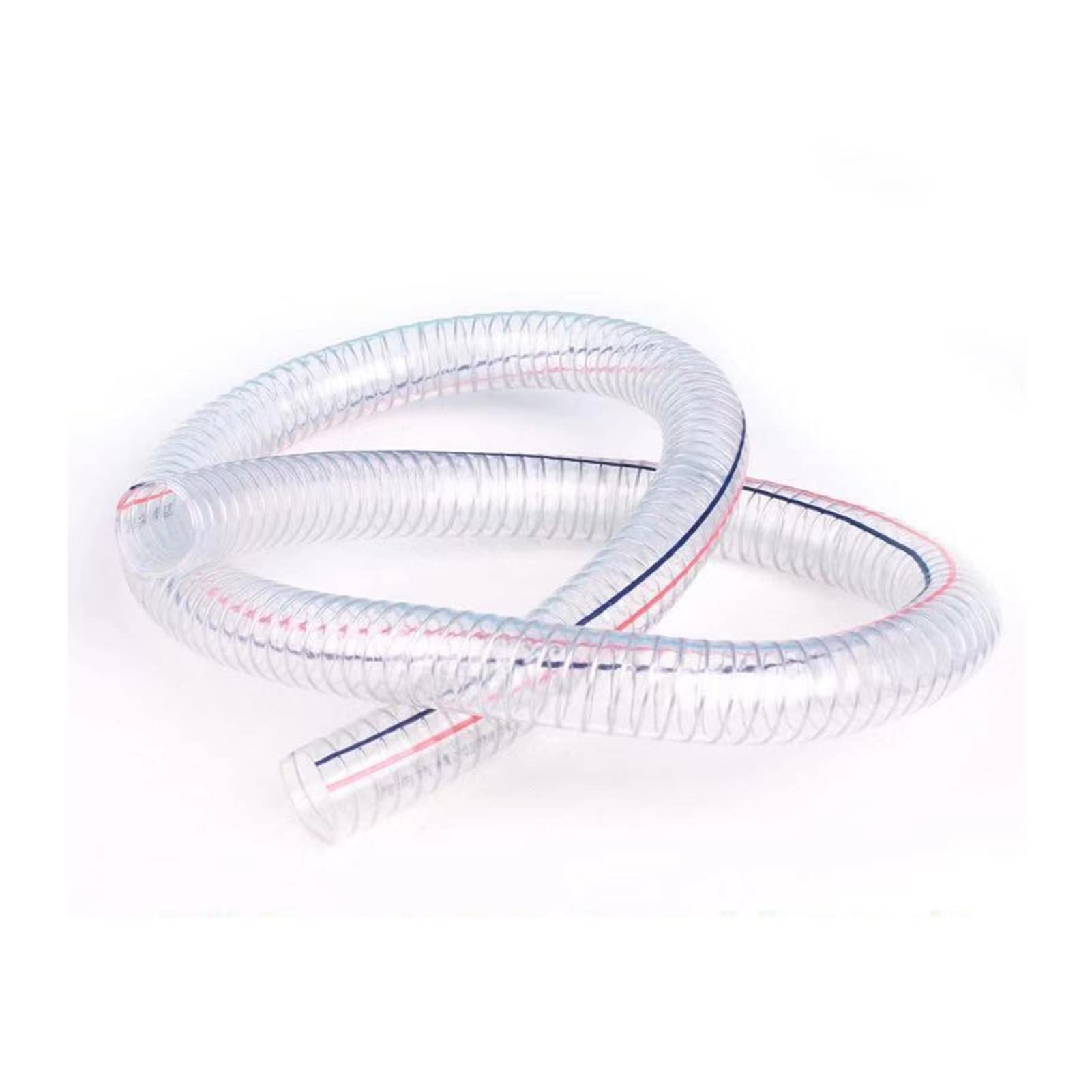 PVC. Tubo di Acciaio Trasparente Tubo Flessibile ad Alta Temperatura antigelo Resistente alle Temperature tubo16 / 19/25/32/38/40 / 45mm Tubo d'Acqua in plastica