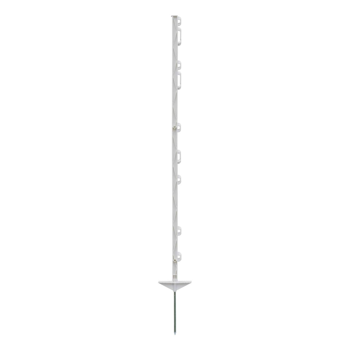 VOSS.farming 20 pz. Pali per recinzioni elettriche Farm 125", con 9 Occhielli, Colore Bianco