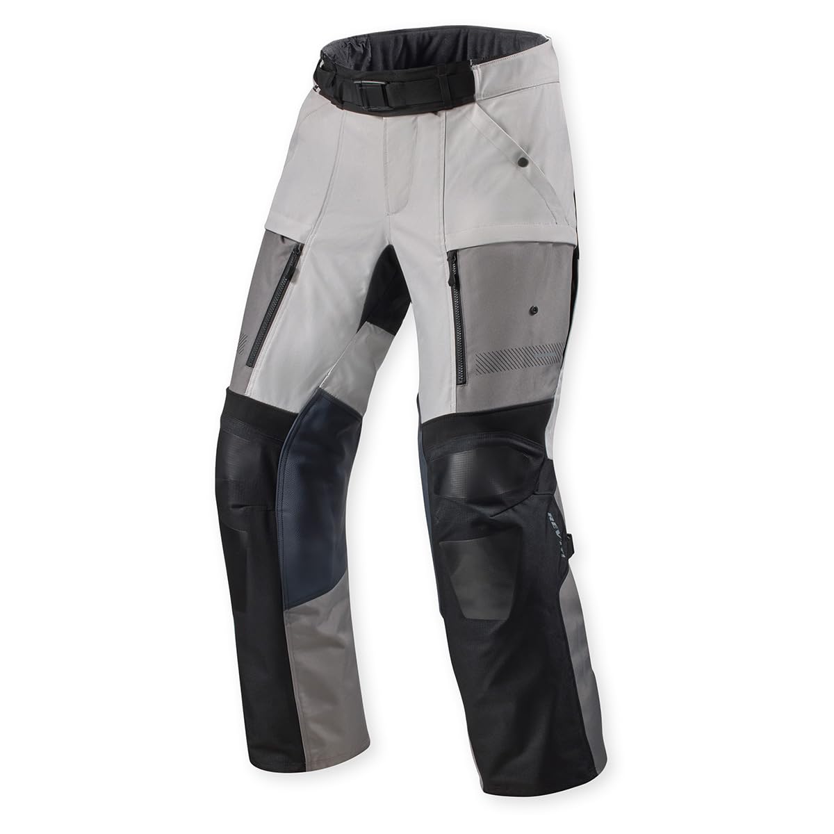 REV'IT! Men's Sand 5 H2O Adventure Touring Motorcycle Pants (Silver/Black - Medium)