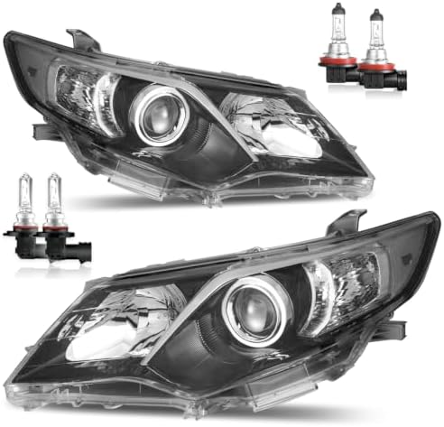 ROADEAL Headlights for 2012 2013 2014 Toyota Camry LE SE XSE