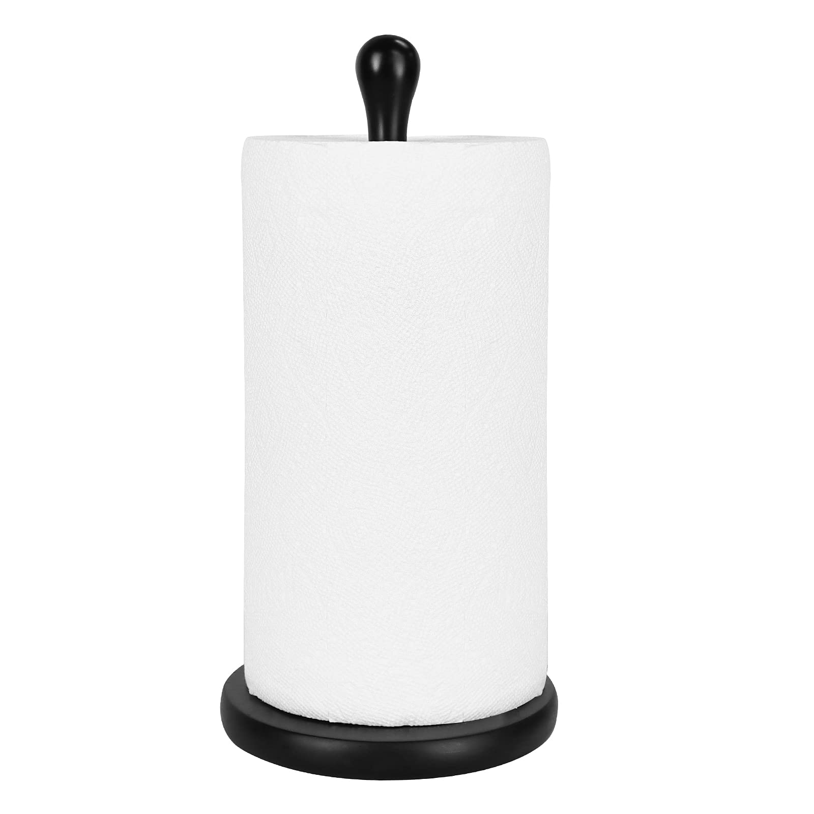 Buy Black Paper Towel Holder Countertop, Kitchen Cling Film Holder