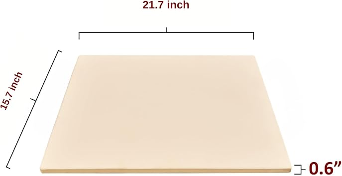 Large Pizza Stone for Oven 22x16 Approx, 21.7x15.7 Pizza Stone For Grill