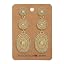 A0:Vintage Gold Oval Dangle