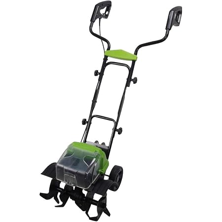 Amazon 耕運機 充電式 36v 25cc相当 耕幅350mm 電気 ハイパワー 耕耘機 コードレス バッテリー タイヤ付 家庭用 家庭菜園 静音 軽量 国華園 耕うん機