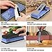 YeopAsda Knife Sharpening Stone Set - Premium 4 Side Grit 400/1000 3000/8000 Whetstone Sharpener Kit - Non-Slip Bamboo Base,Cut Resistant Gloves, Angle Guide,Flatting Stone,Honing Guide,Leather Strop