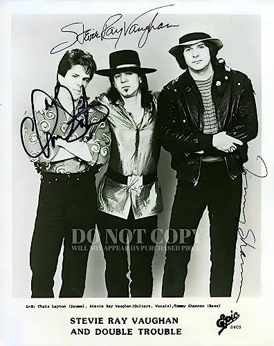 Stevie Ray Vaughan and Double Trouble Fotografía de 11 x 14 - Magnificent Band Retrato, música...