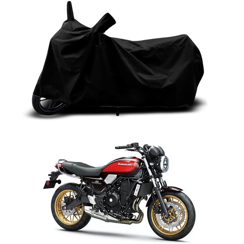Image of 100% Scratchproof /UV-Rays /Heat Protection /Birds Dropping /Water Resistant /Dust Proof /Waterproof /Full Bike Scooty Two Wheeler Body Cover Compatible for Z650RS All Varients[Black]