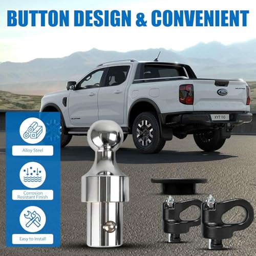 60692 Puck System Gooseneck Hitch Ball Kit, 2-5/16” Hitch Ball for F250 F350 F450, Chevrolet Silverado 2500HD 3500HD, GMC Sierra 2500HD 3500HD, Nissan Titan XD, 30,000 LBS GTW/7500 LBS VTW by A-Yorsenb - Image 6