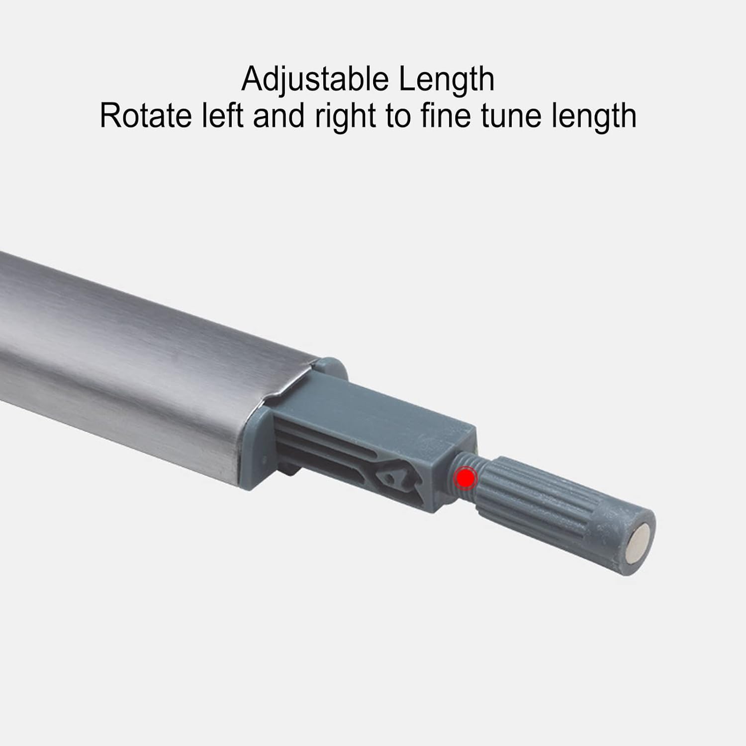 Push Latch, Stainless Steel Heavy Duty Push Open Latch 16pcs Set Cabinet Drawer Closet Door No Handle Required Kitchen Bedroom Modern Minimalist Style