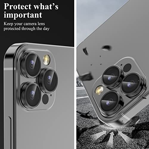 Ywxtw Designed For Iphone 14 Pro Max Camera Lens Protector, For Iphone 14 Pro Camera Lens Protector, Individual Metal Anti Scratch Hd Clear Case Friendly Tempered Glass Camera Cover, 1 Set #TOP4