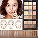 CCbeauty Contour Cream Kit Highlighter Makeup Contour Palette- Highly Pigment- 6 Light Colors