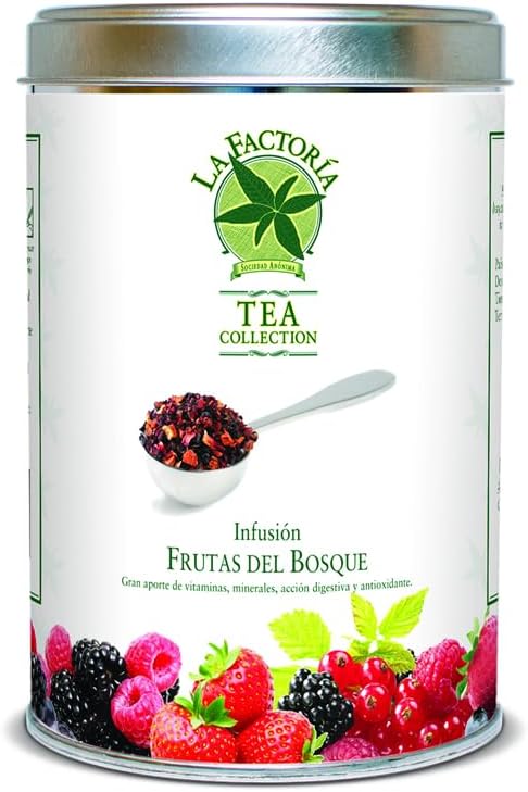 La Factoría del Café - Tea Collection Infusión Frutas Del Bosque | Frutas Deshidratadas Como Mora, Arándanos, Grosellas, Fambruesas - 150 Gramos