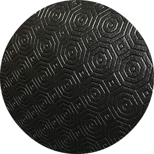 Table Protector ROUND, Felt, Heat Resistant (Black, 125.cm 49" inch)